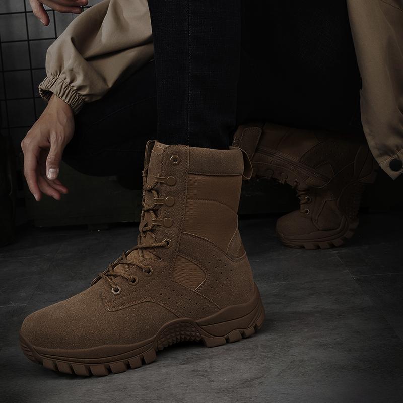 Men's Military Boots Outdoor Climbing Boots Hiking Boots Desert Boots Waterproof Durable High Boots Large Size