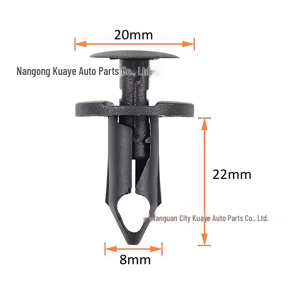125pcs Universal Bumper & Fender Clips for Honda & Toyota