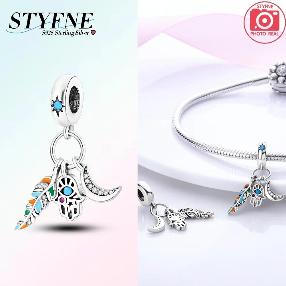 Devils Eye Pendant Heart Love Cross Authentic Copper Charm Bead Charms Bead Compatible With Bracelets Women Jewellery Accessory Gift Diy Necklaces