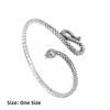 Bracelets Forme Serpent Rétro Bracelets Simples Tendance Joncs Ouverts Bijoux Cadeaux
