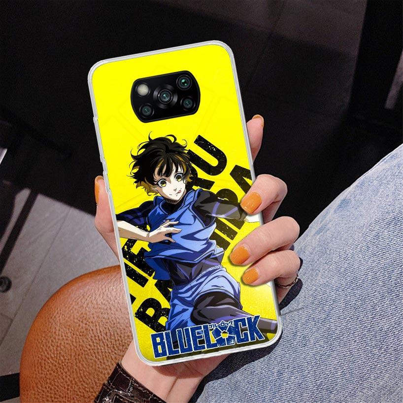 Blue Lock Bachira Meguru Phnoe Case for Xiaomi Poco X5 X6 X7 Pro X4 Gt F7 Ultra M8 M7 Redmi 15C 15 13C 13 12C 12 Unique Cover Co