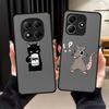Capa para Xiaomi Redmi Note 14 10 9S 12 11 13 Pro Plus 14C 13C A4 Funda Capa Traseira para Celular Gato e Rato Desenho Animado