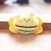 Compact Bee Plush Toy Keychain Lightweight Stuffed Animal For Backpack Accessory Nursery Decor