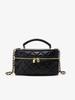 Dame crossbody-veske mini vattert kjedeliten veske Høy kvalitet PU damehåndveske Liten firkantet boks Elegant designer-skulderveske