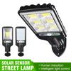 COB/LED אור שמש חיצוני מנורת שמש מופעלת אור שמש אור קיר עמיד למים חיישן תנועה תאורת רחוב קישוט גן