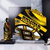 Bruins Emblem Hockey Umbrella Folding Umbrella, Automatic Umbrella 8-Frame for Travel, Camping Use Gift for Halloween Christmas
