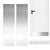 2Pcs/set Door Protector Plate Stainless Steel Metal Kick Plate Door Protector For Interior Exterior Doors Door Kick Plate