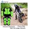 Youth Children Motocross Body Protective Gear Vest Armor ATV Dirt Bike Suits Chest Spine Knee Elbow Guard Sports Equipment