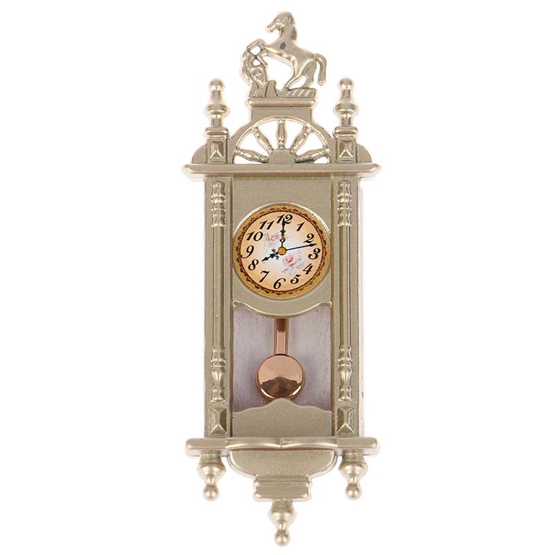 Miniaturen Vintage Wandklok Poppenhuis Vintage Meubels Poppenhuis Miniatuur Creatieve Minatuur 1:12 poppenhuis multi-stijl
