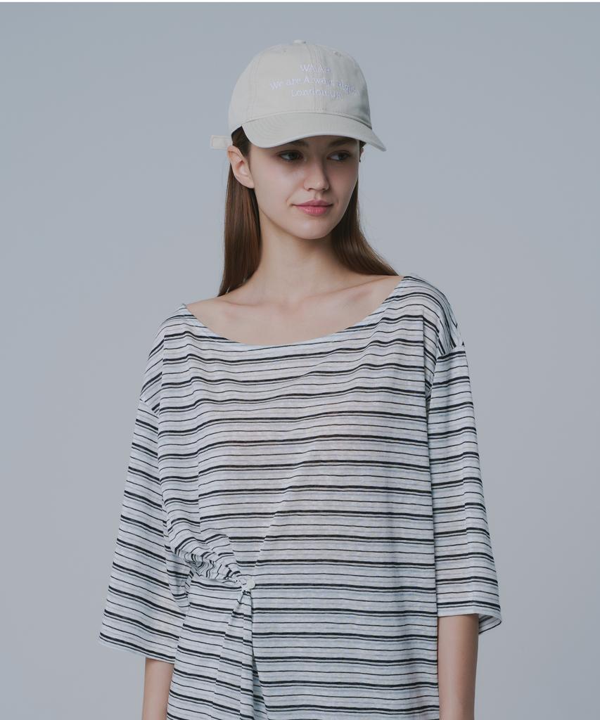 WAARFORWOMAN C003 War Logo Cap_Cream