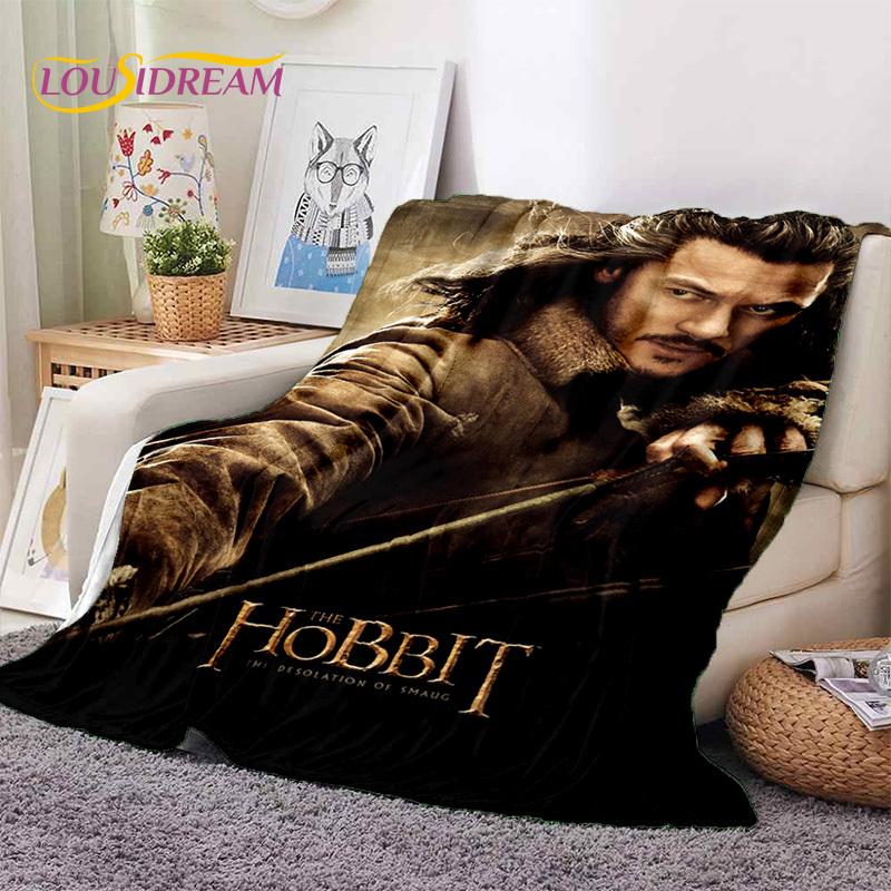 L-Lord of The Rings H-Hobbit Film Zachte Dekens, Houd Warm Plaid Deken Comfortabele Deken voor Picknick Bedden Bank Huis Slaapkamer