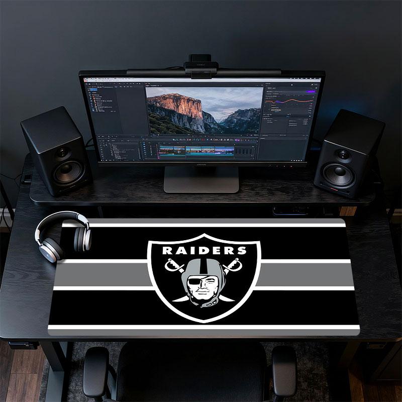 Las Vegas Raiders Mouse Pad, Large Gaming Desk Mat, Non-slip XXL Mousepad for Laptop & Tablet, Mini PC Playmat with Stitched Edges