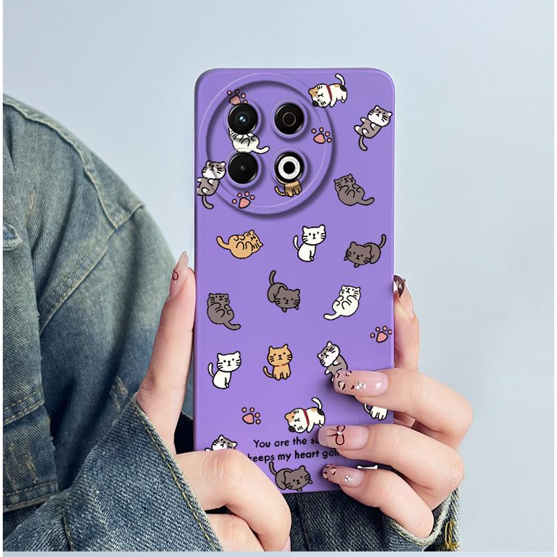 For Tecno Spark 30 Pro KL7 Phone Case 30Pro 4G Silicone Sweet Painted Shell Cartoon Funda Lovely Printed Protective Cover Casing