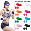 Sweatband Set Sports Headband Wristband Set Terry Cloth Tennis Gymnastics Wristband Athletic Sweat Headband for Men Women