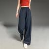 Women's Spring Elastic Waist Straight Leg Casual Pants