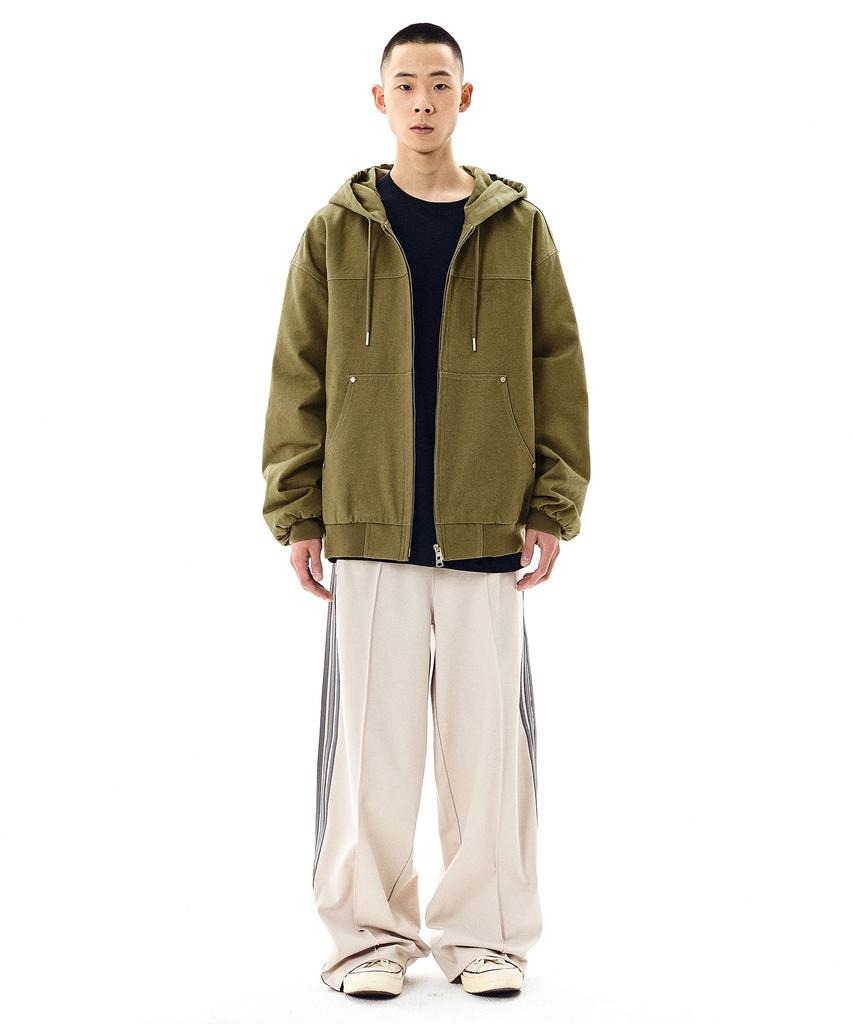 Filluminate Heavy Work Hooded Jacket - Khaki