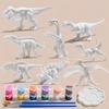 6 db/8 db, Színezhető Dinoszaurusz Játékok barkácsoláshoz, Fehér Modell Színezhető Játék, Gyermek Kreatív Kitöltendő Puzzle Játék Ajándék