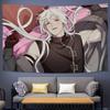 Anime Character Wall Tapestry Male Hero Art Manga Poster Anime Decor Room Design Fantasy Character Home Decoration