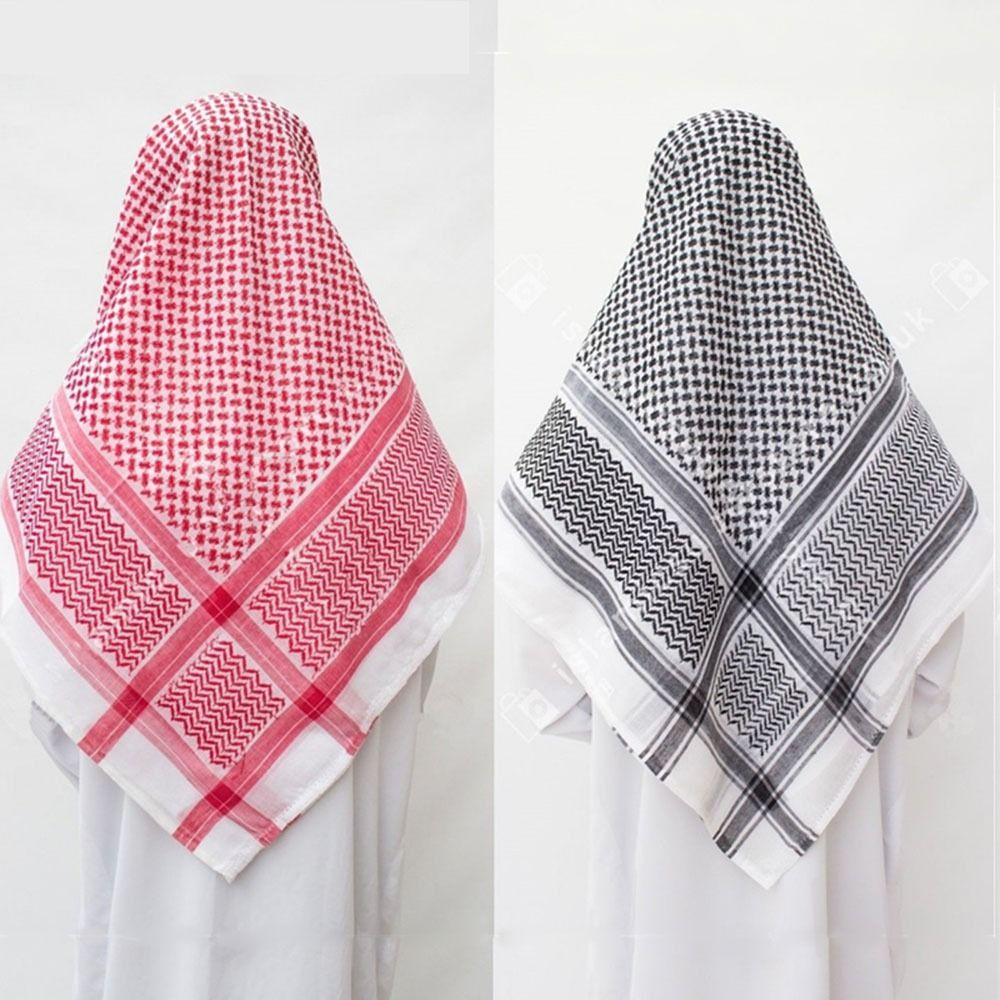 1 buc. Wrap pătrat pentru gât, turban arab, hijab, pentru cap multifuncțional, șal carouri pentru adulți