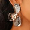 European and American Cold Wind Alloy Design Earrings Women's Retro Leaf Earrings Cross-border Jewelry Fashion Earrings Women