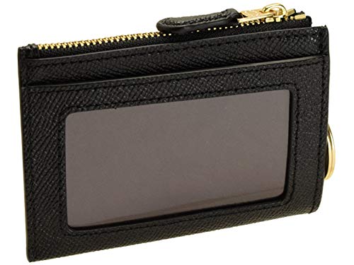 Coin Purse Outlet Coin Case Card Case Pass Case Key Ring Leather Brand 88208 88250 Mini Skinny MINI SKINNY ID CASE [Coach] Women's (Black) [Item]