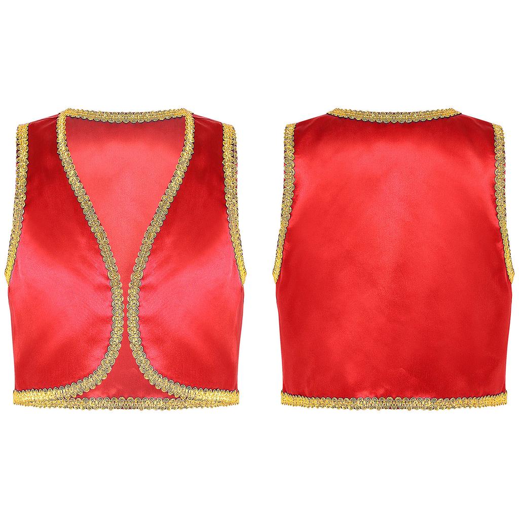 Kids Boys Fairytale Cosplay Waistcoat Halloween Fancy Dress Up Costumes Party Outerwear Performance Vest