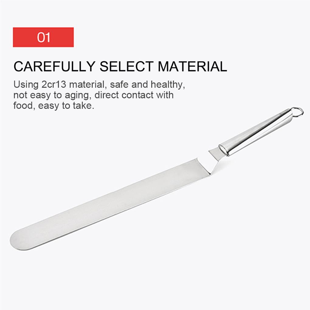 Cake Spatula Butter Slicer 10 Inch Stainless Steel Long-lasting Kitchen Gadget Pastry Restaurant Slicing Tool Cream Scraper