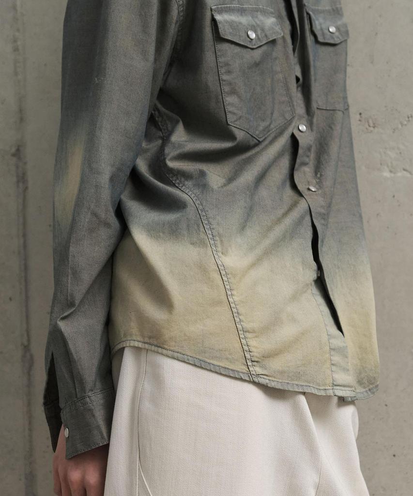 SENTAIR Lapis Western Denim Shirt_D1