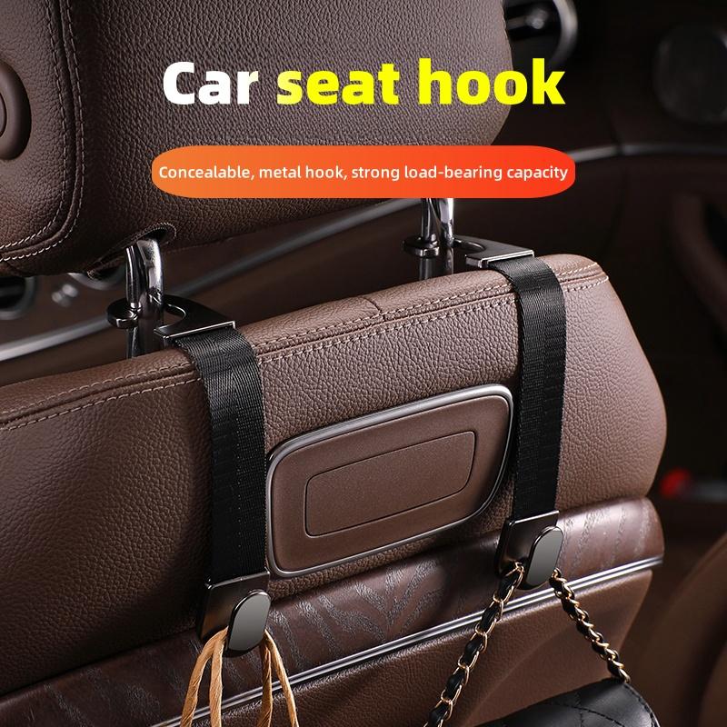 Car Headrest Hooks Hanger for Bags Seat Back Organizer Holder Clips Auto Fastener Hooks Car Storage Interior Accessories