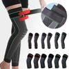 1 paar lange kniebeschermers sport onder druk elastische kniebeschermer ondersteuning fitness basketbal volleybal brace medische artritis beschermer