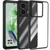 Case - Xiaomi - Redmi Note 12 5G - Shockproof Protection - Transparent Hard Back - Black TPU Edge