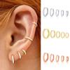 2 stuks zilveren/rozen/gouden kleur mini hoepel kraakbeen helix oorbel conch piercing rook snug piercing oorbel neus piercing ringen