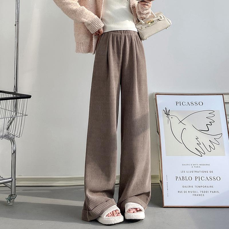 Wide-leg Pants Women's Spring and Autumn Women's Clothing New Loose Straight Drape Lazy Mopping Casual Long Pants