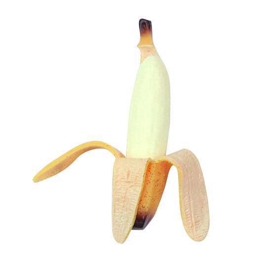Simulation Peeled Banana Squeeze Toy Soft Stretchy Banana Shape Fidget Toy Portable Simulated Fruit Sensory Pinch
