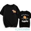 Fashion Capybara T Shirt Men/women EU Szie T-shirt Funny Capibara Harajuku Tees Tops Cartoon Mange Y2k 90s Grunge Tshirt Clothes