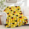 1pc Velvet Mickey Mouse Pattern Throw Blanket for Bedding, Sofa Cover, Gift, Home Decor - Soft and
