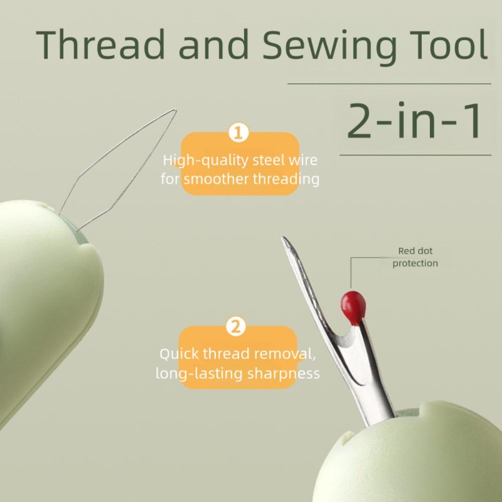 Automatic Needle Threader Seam Ripper Sewing Tool Enhances Crafting Experience
