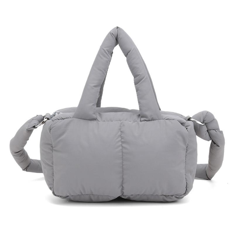 Einfache Damen PU-Handtasche mit Reißverschluss und Innenfächern für den täglichen Gebrauch