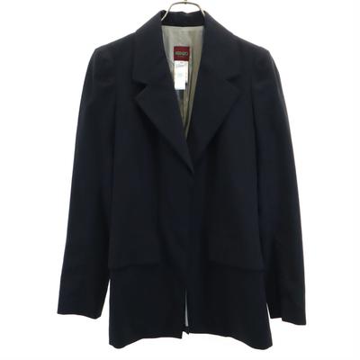 90s Made In France Old Tailored Jacket 40 Black Blazer Women Used