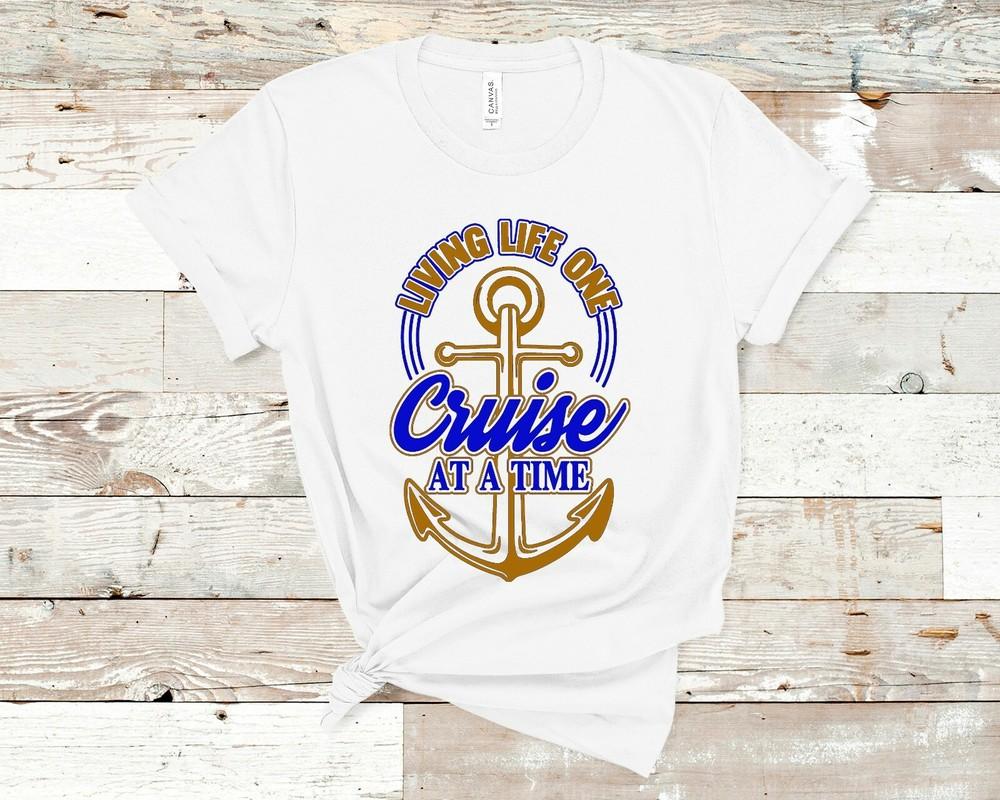 Living Life One Cruise At A Time /Tank Vacation Party Alcohol Boat Unisex Unisex T-Shirt