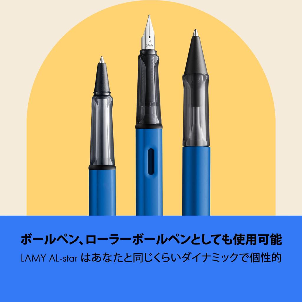 Lamy Ocean Blue Plnicí pero Ergonomický úchop a Ocelové Hrot Velikost EF Lehký Hliníkové Tělo Obsahuje Patronu LAMY T10 Modrá AL-star - Hrot, - - -