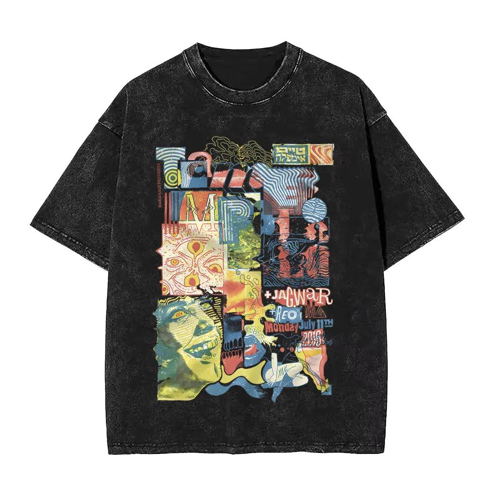 Limited Washed Vintage Rock Band Tame Impala Deadbeat Graphic Tshirt Unisex Women Casual Oversized T Shirts Unisex Retro Streetwear