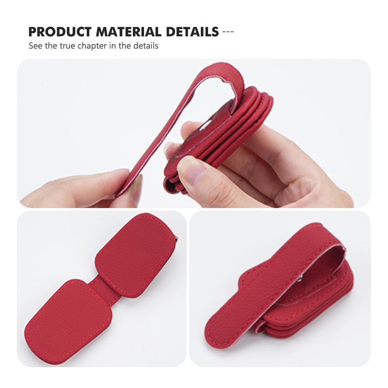 BTY4 Car Magnetic Leather Card Ticket Holder Sun Visor Glasses Clip For Mercedes Benz AMG A B C E S G Class A180 CLK CLA GLE GLC W212