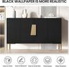 Black Peel and Stick Wallpaper Black Removable Contact Paper Vinyl Self Adhesive Wall Paper for Cabinets Drawers  Counter Top