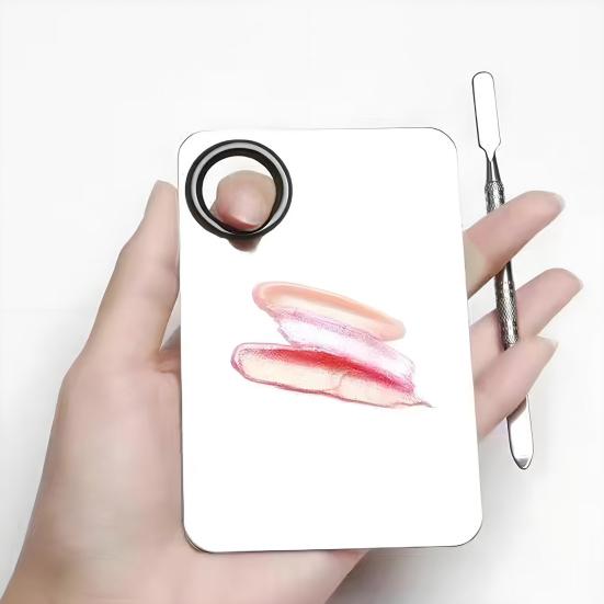 Nerezová oceľová paletka na make-up špachtľa Profesionálny kozmetický miešací nástroj na podkladové bázy Rúž Nechtové umenie Kozmetický textúrový mixér