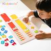 Montessori Addition And Subtraction Of Numbers Math Toys For Toddlers Color Cognition Learning Board Toys Wooden Counting Game