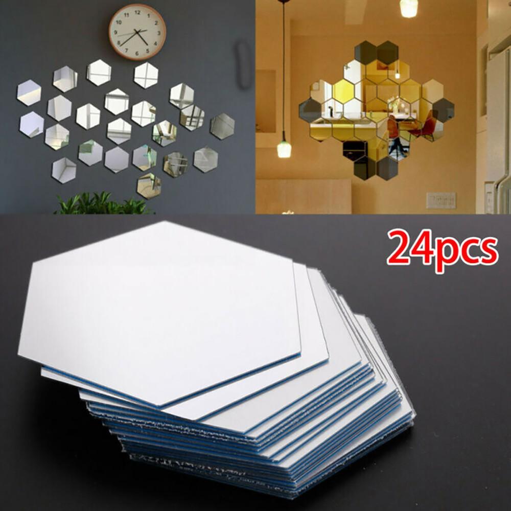 Room Wall Stickers Plastic 46*40*23mm Wall Stickers 3D Mirror Wall Sticker