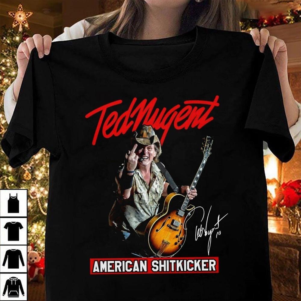 Hot TED NUGENT Tour Gift For Fans Unisex Cotton All size new shirt