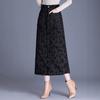 Down Cotton Skirt for Women Mid-length A-line Skirt One-piece Winter Clothes Thickened Warm Jacquard Cotton To Make You Look Slim