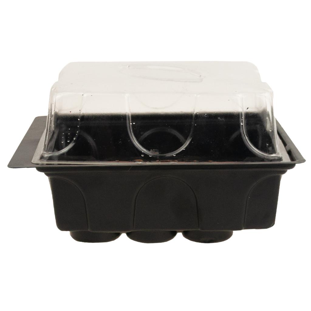 EDA8549 MINI GREENHOUSE GERMINATION INSPECTION SEEDLING SPROUT 12 Cells + Discs